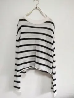 【専用】アパルトモン　Border Sheer Knitのサムネイル