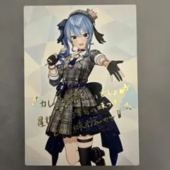 星街すいせい　第2弾　星街家の辛口トマトカレー付録オリジナルカード　シークレット