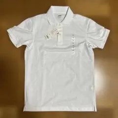 【新品/タグ付】UNIQLO ドライ鹿の子 ポロシャツ 白Sのサムネイル