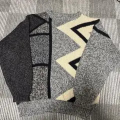 【古着】幾何学模様 ニットセーター