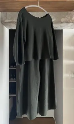 TOMORROWLAND ダークグリーン ニットセットアップ