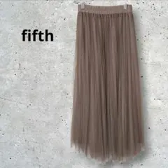 りえ様　fifth/フィフス　チュールスカート　ロングスカート　モカ　ブラウン