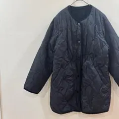 a908 サマンサモスモス 2wayコート 黒 F ボアキルティング