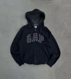 00s old gap ジップパーカー ブラック y2k archive 短丈