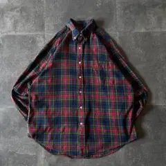 2005年製 OLD GAP ネルシャツ タータンチェック 赤 XL A489