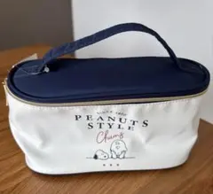 PEANUTS ストライプ内装ポーチ