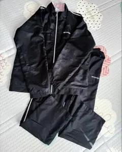 レディース Kaepa ジャージ上下セット M/S 黒 レトロ