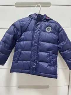 【美品】ミキハウス ホットビスケッツ ダウンコート ネイビー 110cm