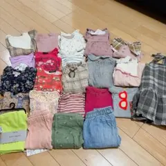 90cm 春秋服 まとめ売り 女の子 保育園 洗い替え