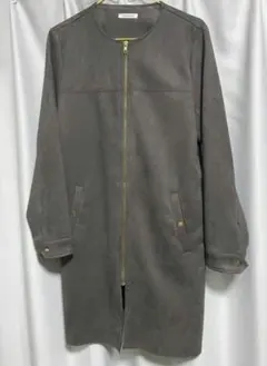 OLIVE des OLIVE チャコールグレー ノーカラージャケット