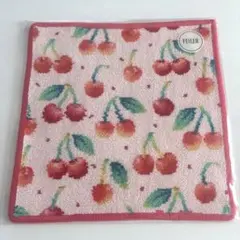 新品未開封　ラブラリーバイフェイラー チェリードット ハンカチ　ピンク