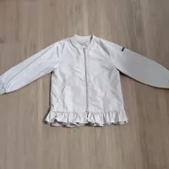 プチマイン　ブルゾン　サイズ130 チュール裾フリル　ベージュ　アウター