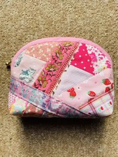 ハンドメイド　パッチワーク　クレイジーキルト ポーチ