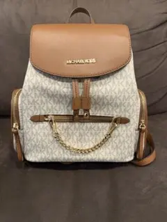 MICHAEL KORS バックパック ホワイト/ブラウン