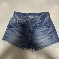 D.M.G. デニムショートパンツ フリンジヘムのサムネイル