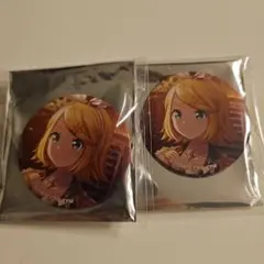 プロジェクトセカイ 鏡音リン グリッター缶バッジ - メルカリ