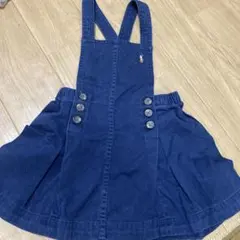 RALPH LAUREN サロペットワンピース 90 ネイビー