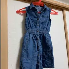 GUジャンパースカート デニムワンピース 110センチ