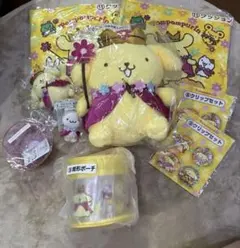 ポムポムプリン ぬいぐるみ クッション かき氷機 クリップセット