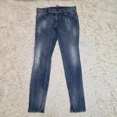 DSQUARED2 Twiggy Jean 裾ジップ デニム 38 ダメージ加工のサムネイル