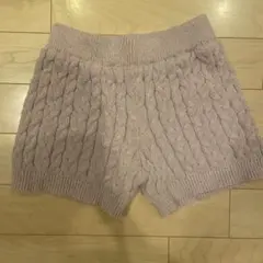 レピピアルマリオ　ニットリブ　ショートパンツ　M ピンク
