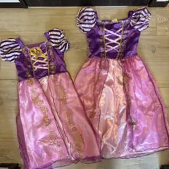ディズニー ラプンツェル風　姉妹ドレス