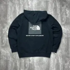 ノースフェイス プリントロゴ スウェットパーカー ブラック M 6288