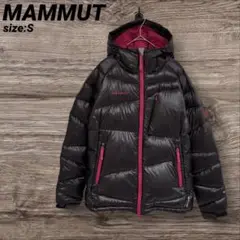MAMMUT マムート アトラスフーディーダウン ブラック/ピンク