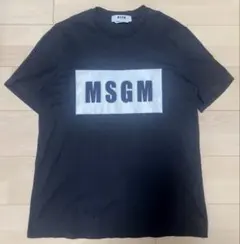 MSGM ボックスロゴ Tシャツ ブラックのサムネイル