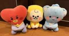 BT21ベビーお座りぬいぐるみ 20cm 3点セット