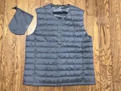 ユニクロ ウルトラライトダウンベスト グレー XL 新品同様