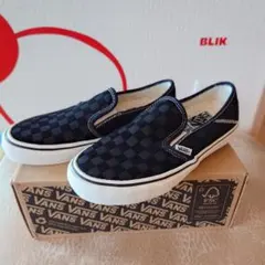 VANS スリッポンSF 24.5cm ブラックチェック