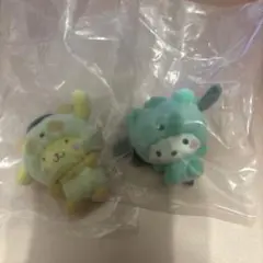 サンリオ もこもこパンダ フロッキーマスコット ポムポムプリン ポチャッコ