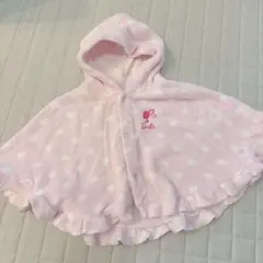 Barbie ベビーポンチョ フリース 70cm