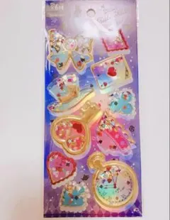 グリッターシャカシャカシール　アリス　立体シール　3Dシール　ぷくぷくシール