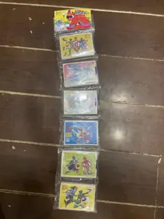 ① ゴレンジャー　ポケットティッシュ　シールつき　当時物　昭和レトロ