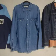90sROEBUCKS デニム長袖シャツのサムネイル