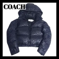 COACH リバーシブル ダウンジャケット シグネチャー柄 - メルカリ