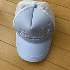メゾピアノジュニア　マーメイドデザインキャップ 水色のサムネイル
