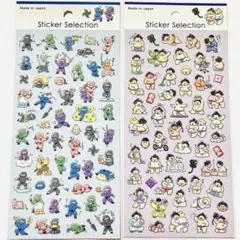 デザインシール やまとふれんず 2枚セット 忍者 相撲ステッカーセレクション