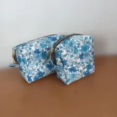 花柄ポーチ2点セット