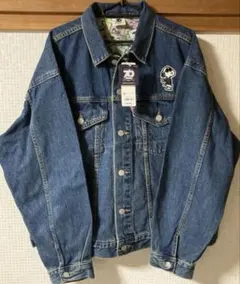 廃番❗️ GU スヌーピー デニムジャケット　XL ジージャン　未使用