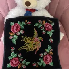 FEILER 花と鳥の刺繍 ハンカチ