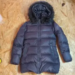 三京商会　リアルファー付きグレー ダウンコート