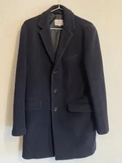 BEAMS ビームス ネイビー コート ウール 毛