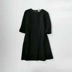 マディソンブルー 上品✨ 美シルエット ウールフレアワンピース ポケット付き