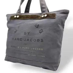 マークバイマークジェイコブス トートバッグ A4可 腕掛け キャンバス グレー系
