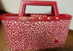 サマンサタバサ　ハンドバッグ　レッド