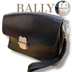 バリー オールレザー フラップ クラッチバッグ セカンドバッグ ブラック 黒