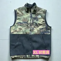 THE NORTH FACE 迷彩柄 フリースベスト XL 状態良